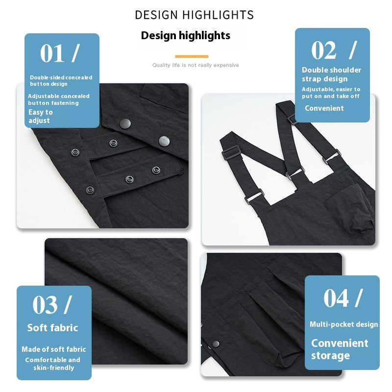Thin Adjustable Overclothes Work Clothes Kitchen Apron For Women