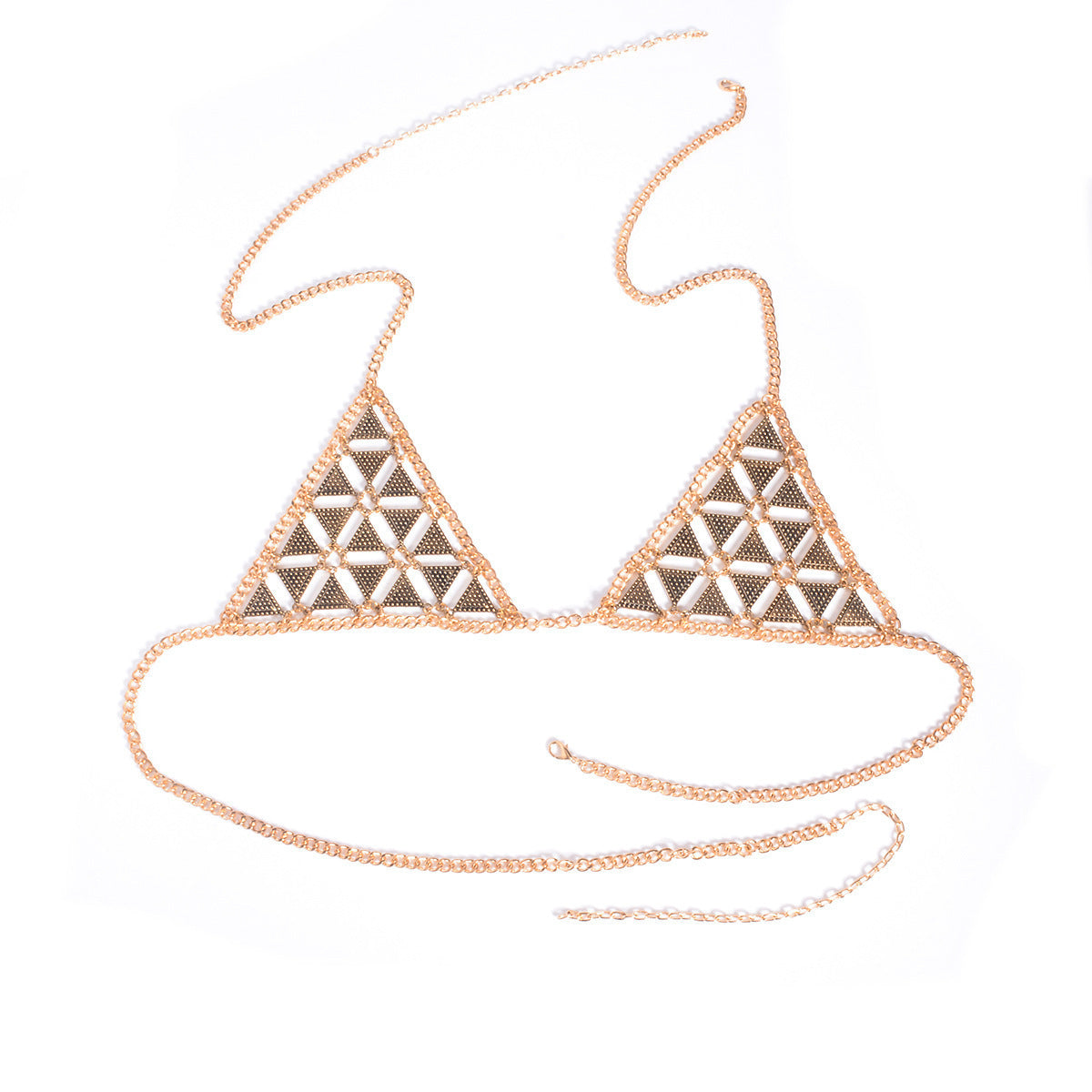 Women's Triangle Handmade Finish Bra Body Chains