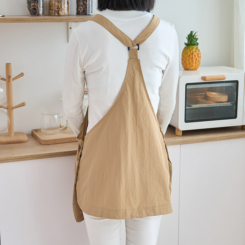 Thin Adjustable Overclothes Work Clothes Kitchen Apron For Women