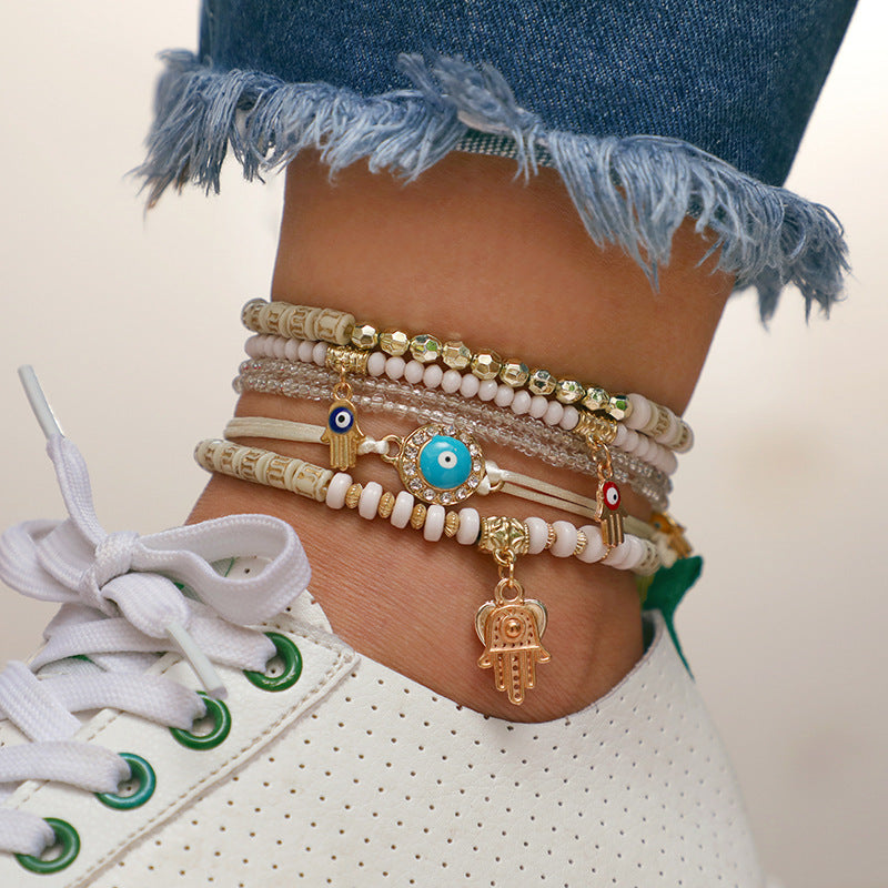 Accessories Eyes Palm Love Heart Beaded Jewelry