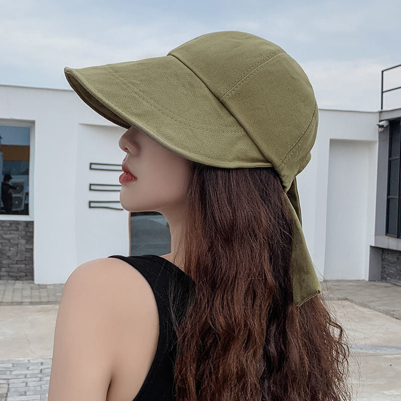 Fashion Women's Bucket Hat Sun Visor Casual Summer Hat Baseball Caps Outdoor Fishing Black Beach Gorros