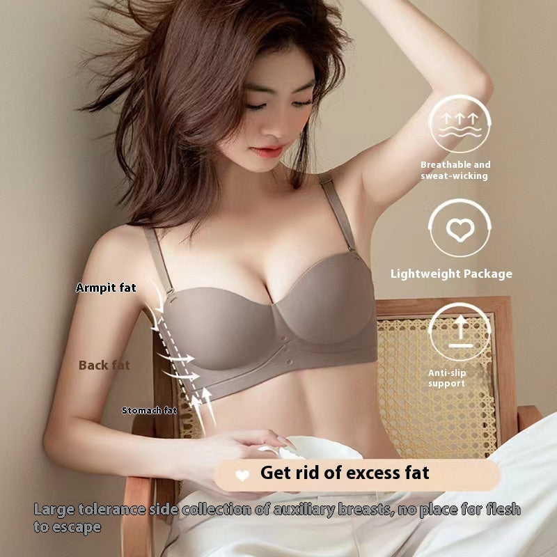 No Steel Ring Half Cup Seamless Bra