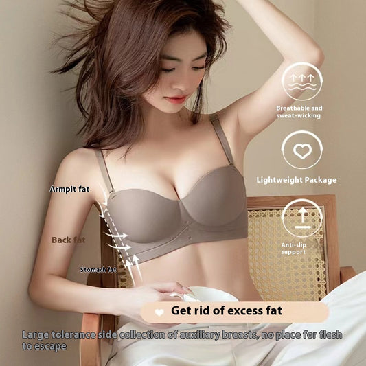 No Steel Ring Half Cup Seamless Bra