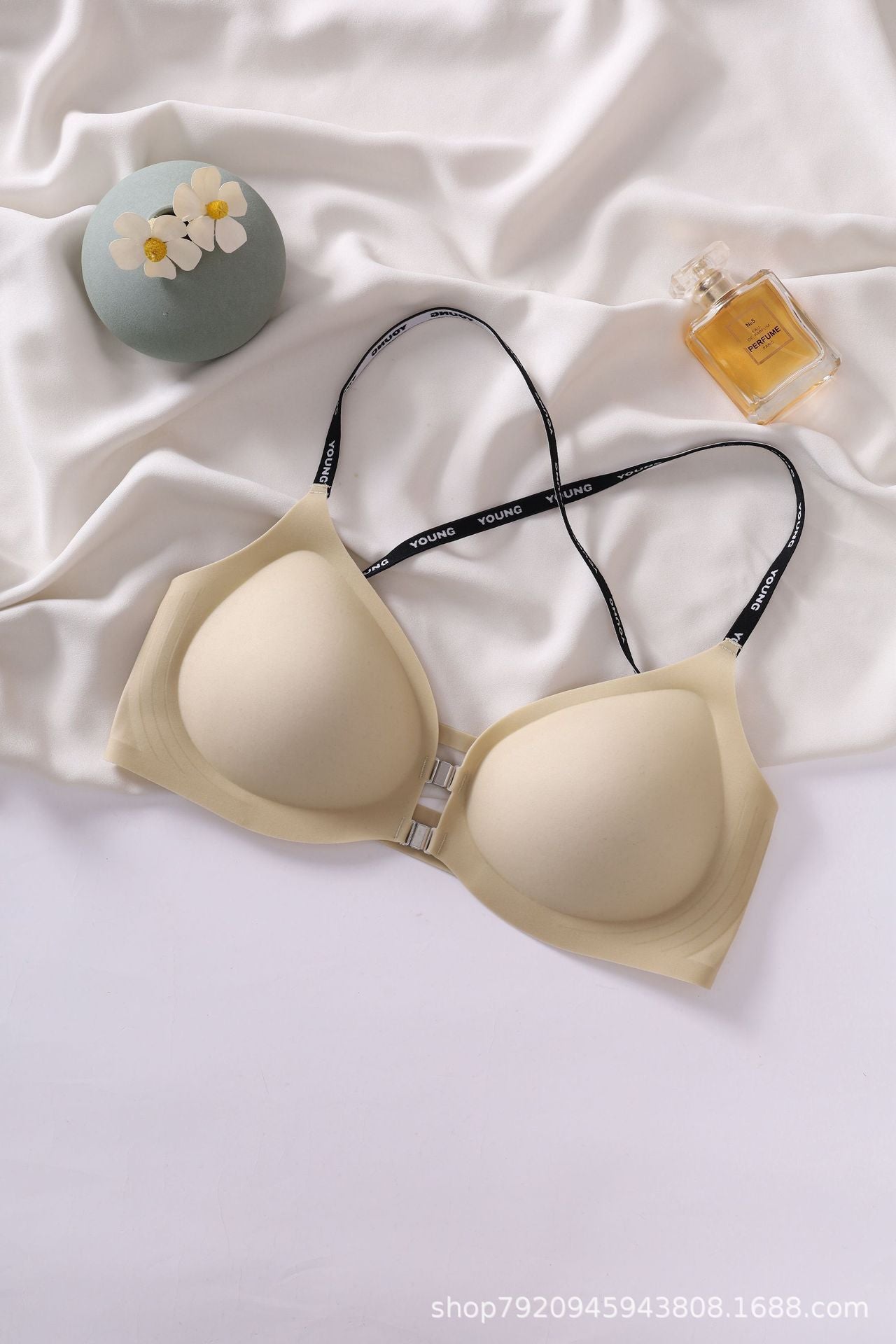 Cross Spaghetti Straps Sexy Beauty Back Bra