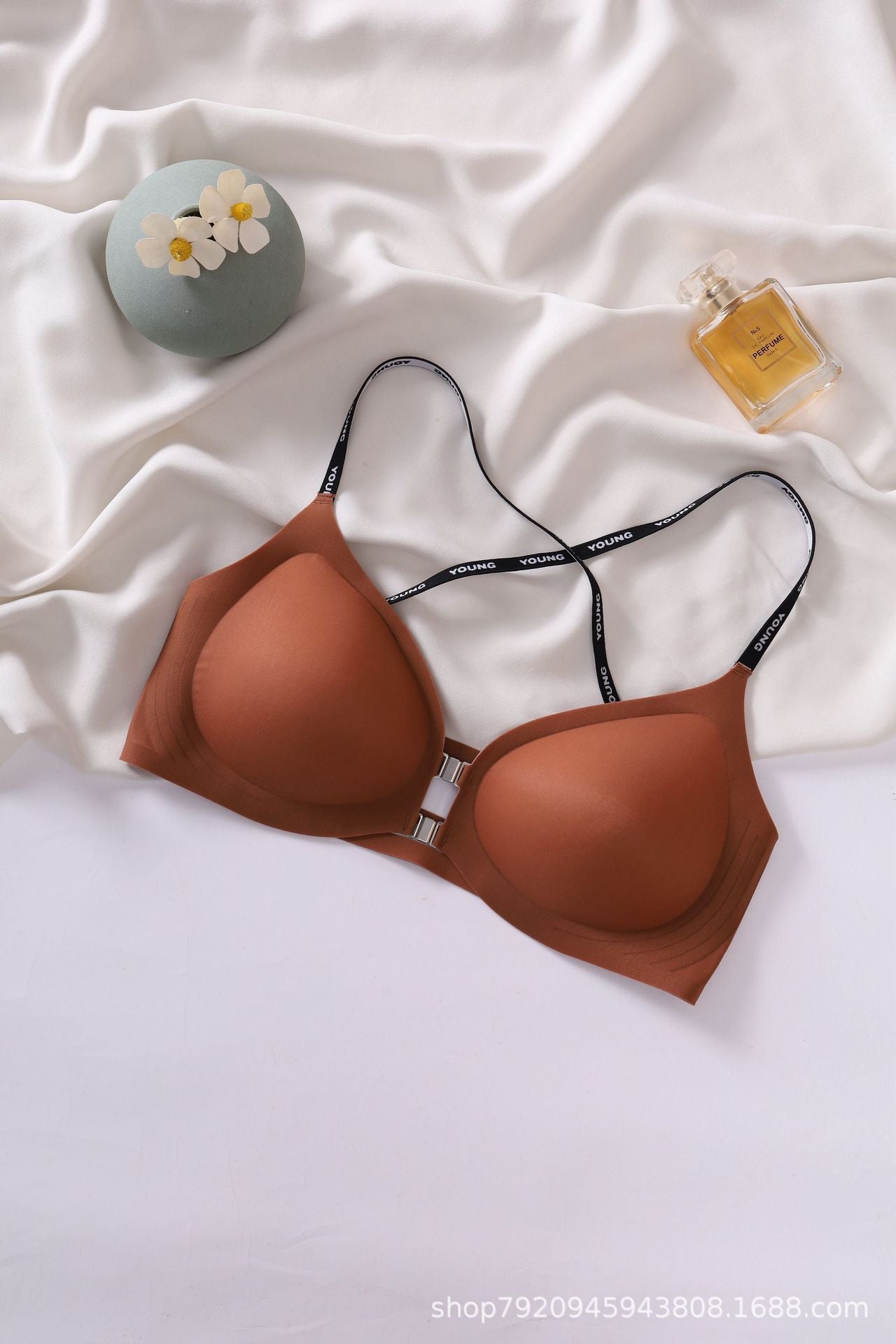 Cross Spaghetti Straps Sexy Beauty Back Bra