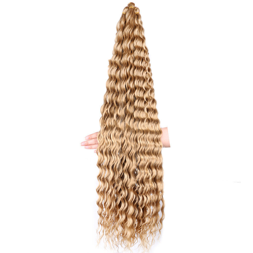 Chemical Fiber Wig Crochet Deep Curve 32inch
